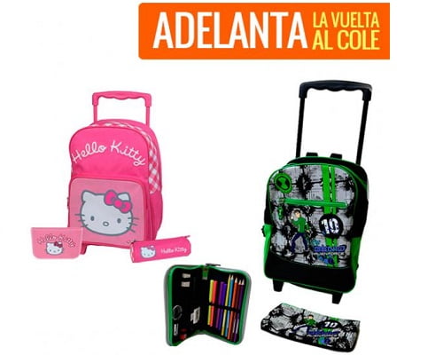 Berri Discriminación sexual luego TOMA CHOLLO! Pack mochilas escolares con ruedas+estuches sólo 22 euros -  Tomachollos.com | Blog de chollos, rebajas y ofertas.